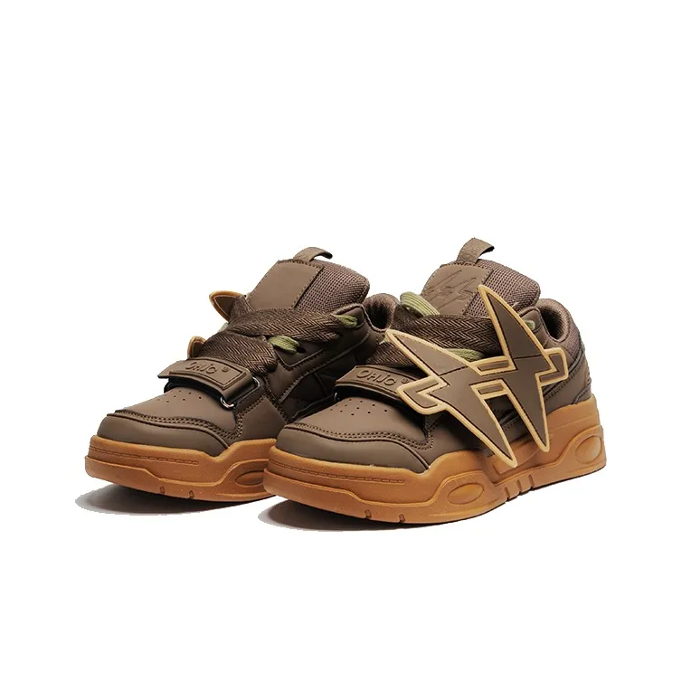 OHJC Slip-Resistant Cushioning Abrasion-Resistant Low-Top Skateboard Shoes Unisex-16