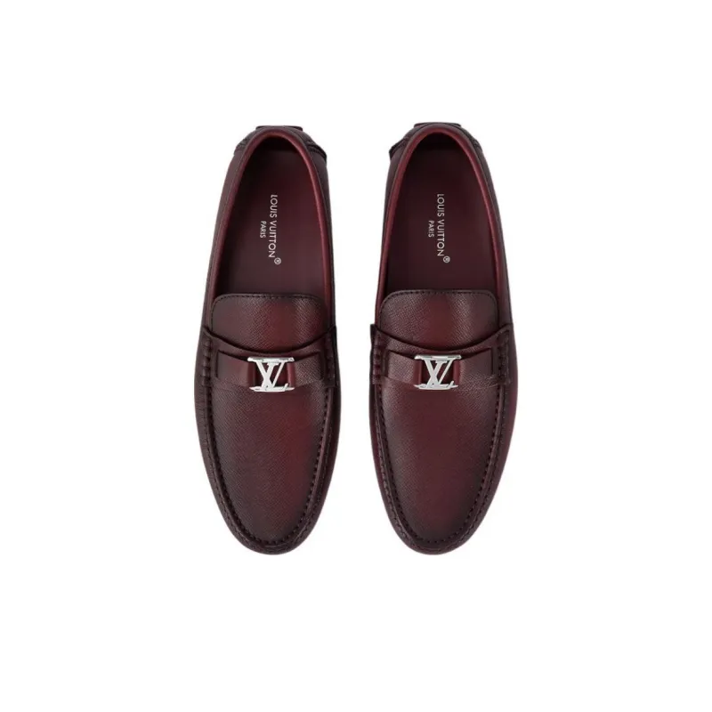 LOUIS VUITTON Hockenheim Gommino Loafers Men's Brown-4