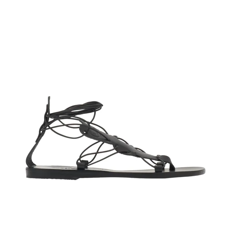 ANCIENT GREEK SANDALS Circe Roman Sandals Women's Black-1