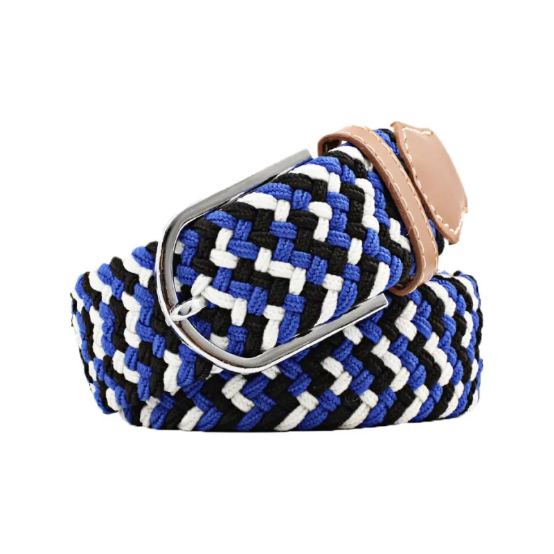 Mulinsen Canvas Elastic Casual Stretch Pin Buckle Woven Belt Unisex-18