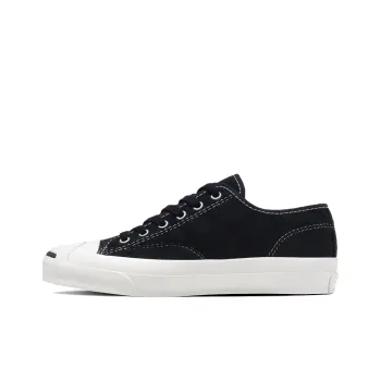 Converse Jack Purcell RET/SC Anti Slip Wear Resistant Low Top Skateboard Shoes Unisex Black White