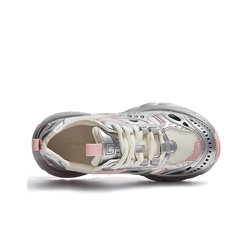 D:FUSE SCANDINAVIA Cushioning Anti-Slip And Wear-Resistant Low-Top Chunky Sneakers Women's-3