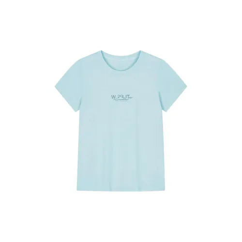 361° T-Shirt Women's Trendy Cyan Blue