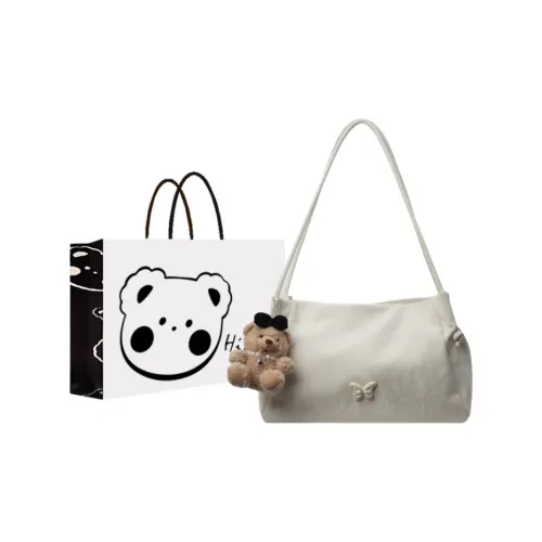NX DOUGHNUT PU Handbag, Shoulder Bag Regular Women's Ecru, Black, Pink
