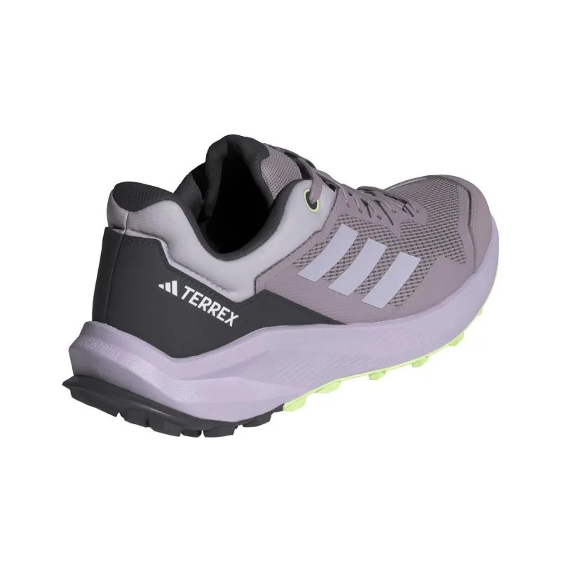 Adidas Terrex Trail Rider Wear-Resistant Low-Top Running Shoes Women's Purple Black-3