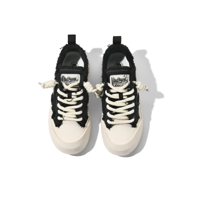 REPUSEN Cushioning Height Increasing Abrasion Resistant Breathable Slip Resistant Low Top Skateboard Shoes Unisex-7