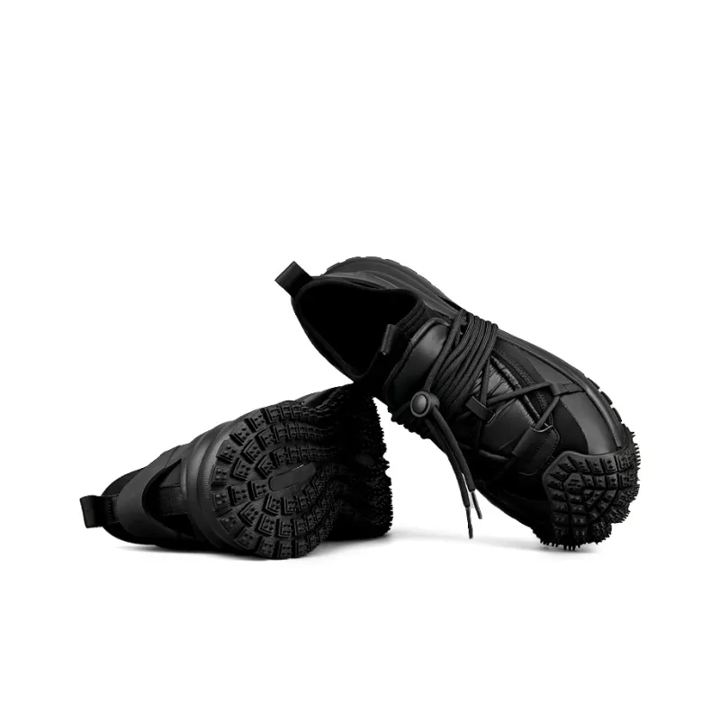 LOHAN·SIR Cushioned Wear-Resistant Height Increasing Low-Top Chunky Sneakers Men's-3