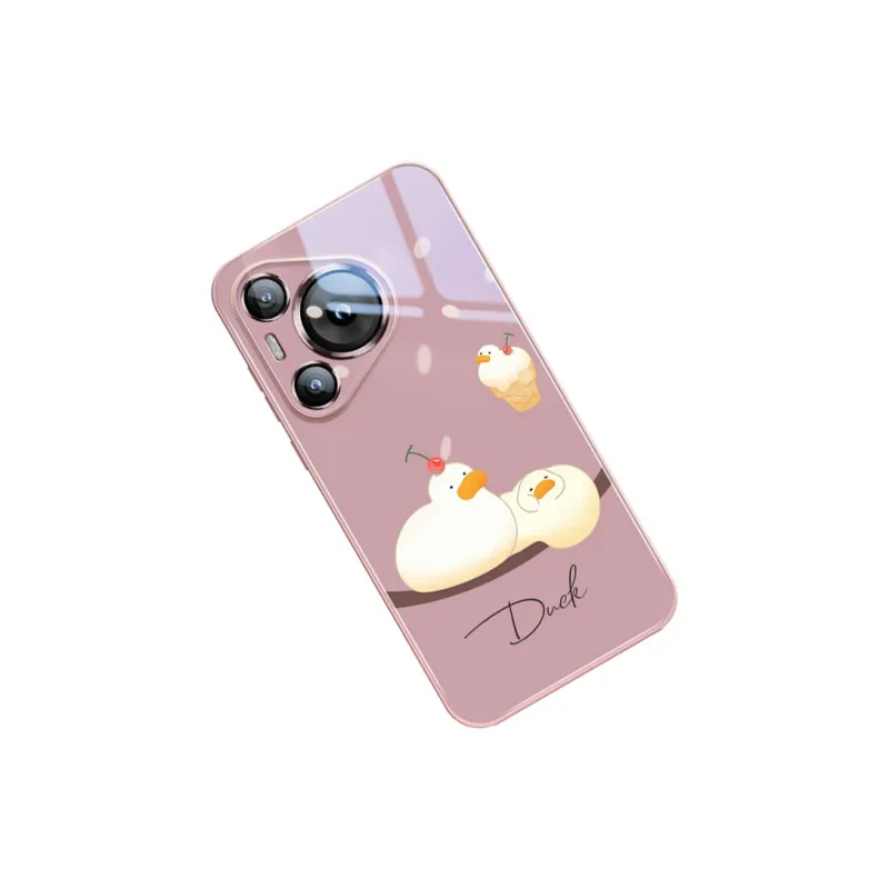 Sen Dog Glass Material Cute Creative High End Phone Cases Compatible With HUAWEI Pura70/70Pro/70Pro+/70ULTRA-8
