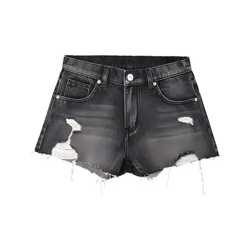 CONCISE-WHITE Denim Shorts Women's