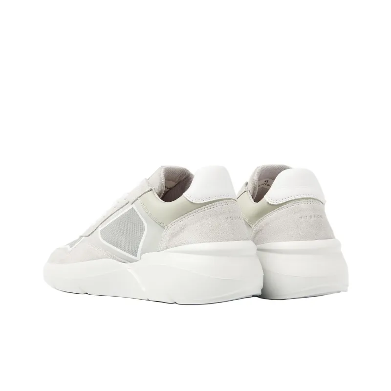 NUBIKK Roque Road Curl Low-Top Casual Shoes 5CM Men's White Gray-3