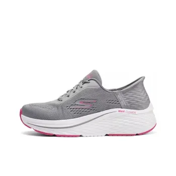 Skechers WOMEN'S GO Series Anti-Slip Wear-Resistant Low-Top Casual Running Shoes Women's Gray Pink