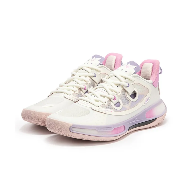 361° Super Nova 2.0 PRO Basketball Shoes Men Low Top Feather White/Digital Lavender-2