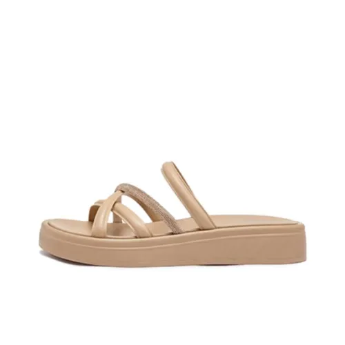 CAMEL Slide Slippers Women's Apricot