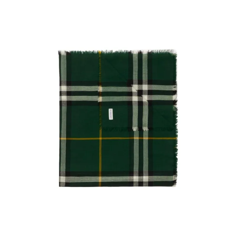 Burberry Check Wool Scarf-0