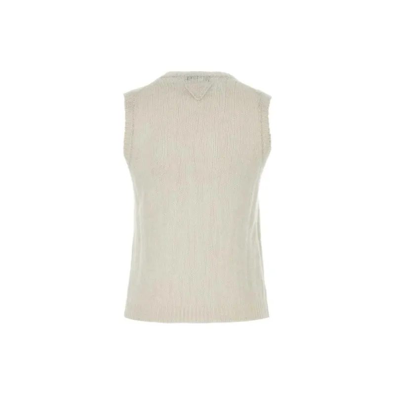 PRADA V Neck Knitted Vest-1