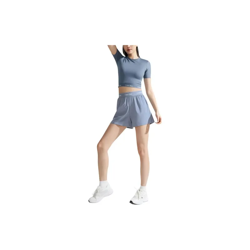 CALVIN KLEIN Casual Shorts Women's Late Wave Blue-1