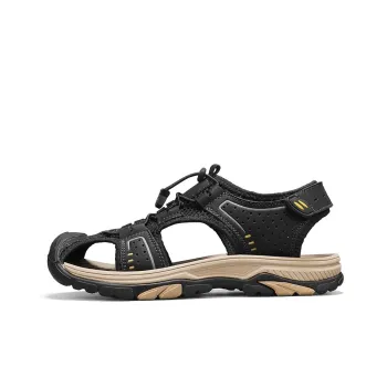 Bull charm Beach Sandals Men Black/Sand/Khaki
