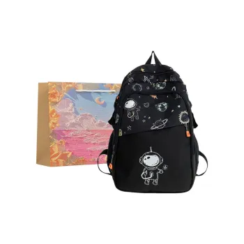 BRINCH Nylon Fabric Backpack Unisex