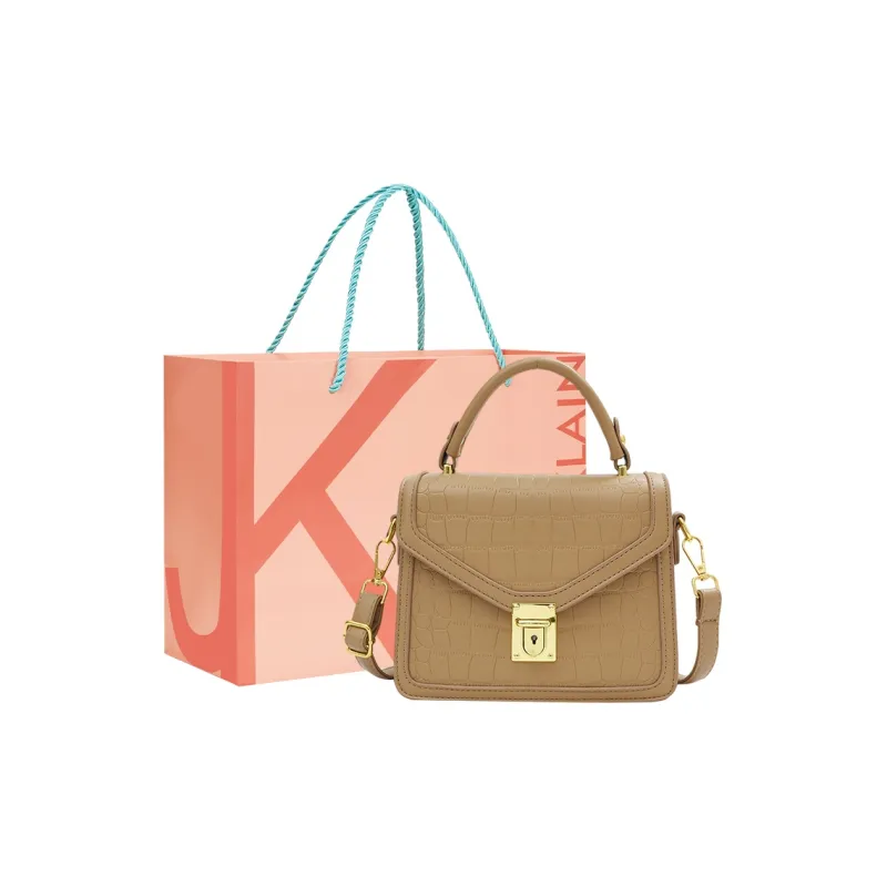JANE KLAIN PU Small Square Bag, Handbag, Shoulder Bag, Crossbody Bag Trumpets Women's White/Black/Khaki-5