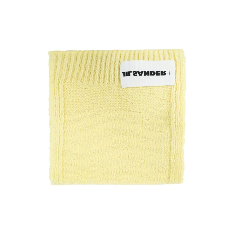 JIL SANDER + Logo Patch Knitted Scarf-1