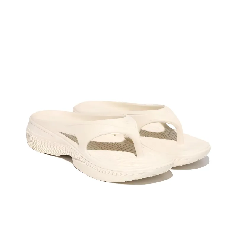 FILA Slip Resistant Quick Dry Flip Flops Unisex Beige Korean Style-2