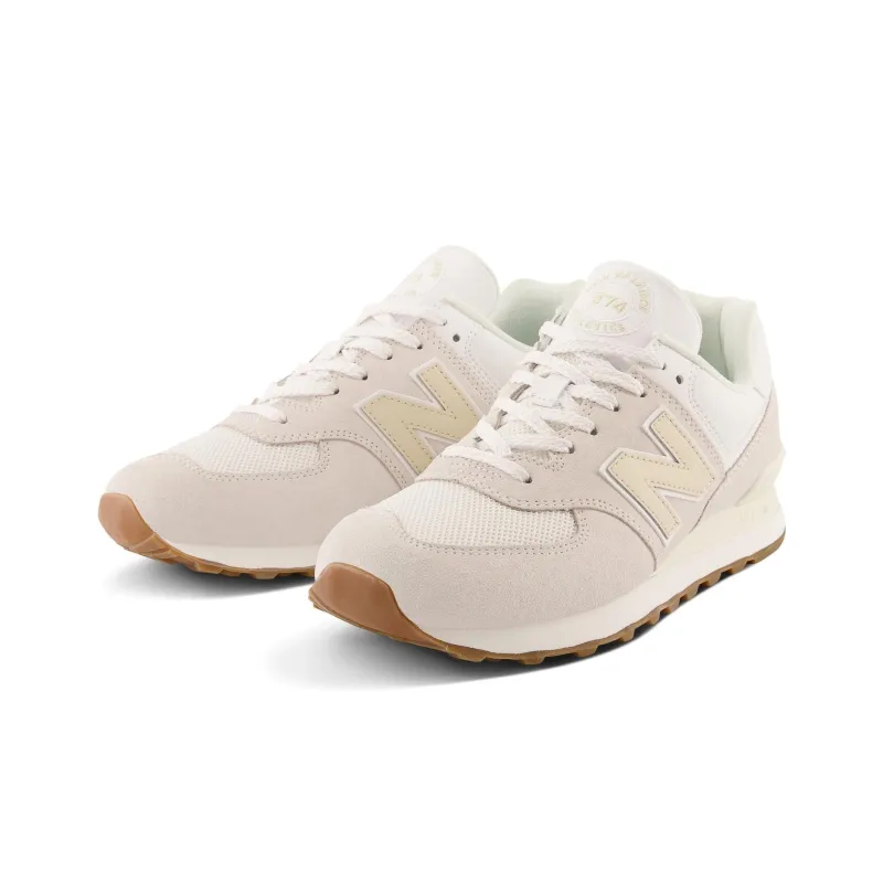 New Balance NB 574 Cushioning Wear Resistant Low Top Casual Shoes Unisex Ecru-2