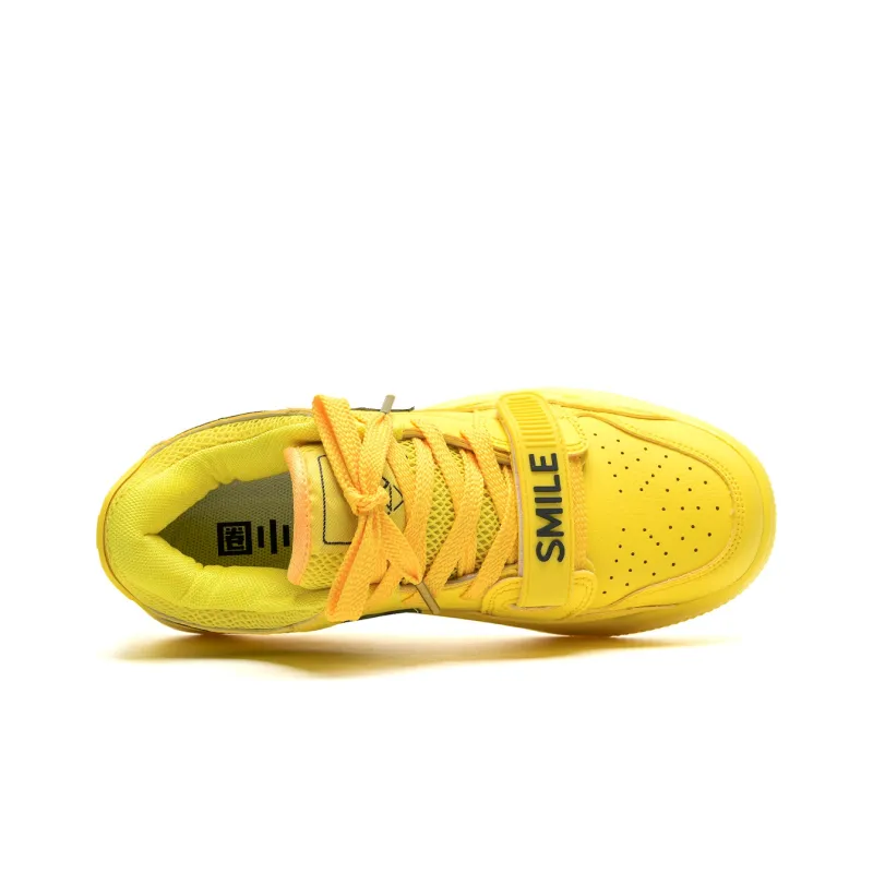 Circle Small Coverage Wear-Resistant Lightweight Breathable Low-Top Skateboard Shoes Unisex-5