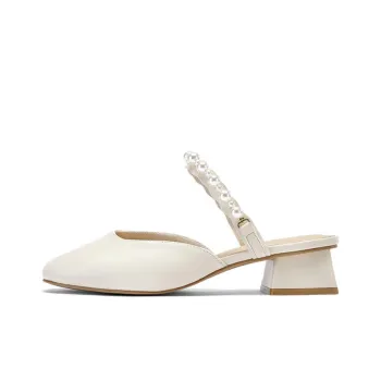 DAPHNE Wrap-toe Slippers Women's Ecru