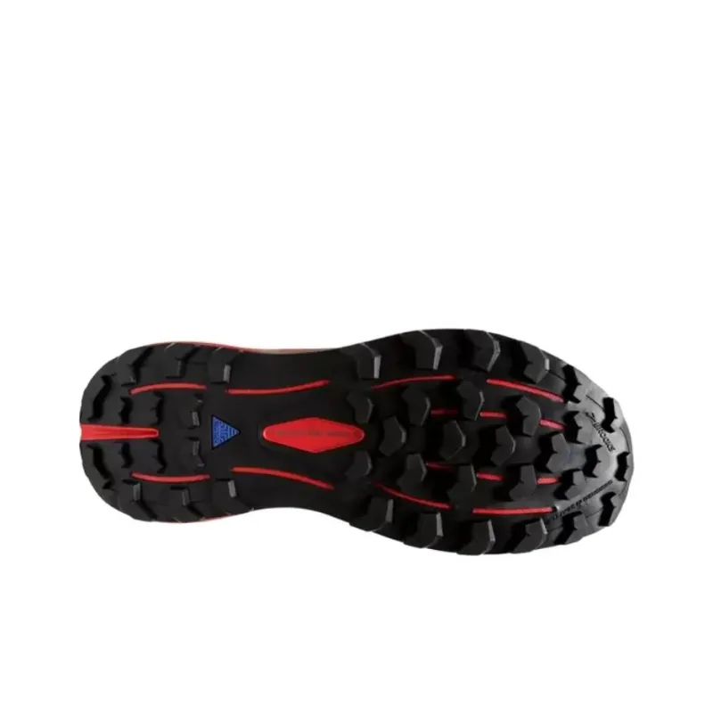 Brooks Cascadia 16 Cushioning Wear-Resistant Low-Top Casual Running Shoes Men's Black Red-3