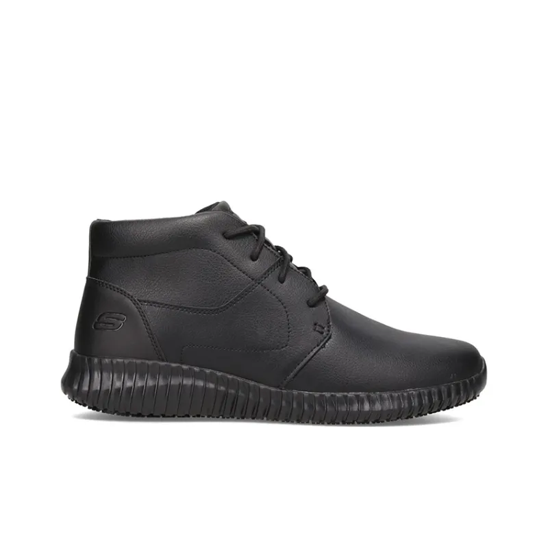 Skechers Relaxed Fit Cessnock   Alesser SR Cushioning Anti Slip And Wear Resistant High Top Casual Shoes Men's Black-1