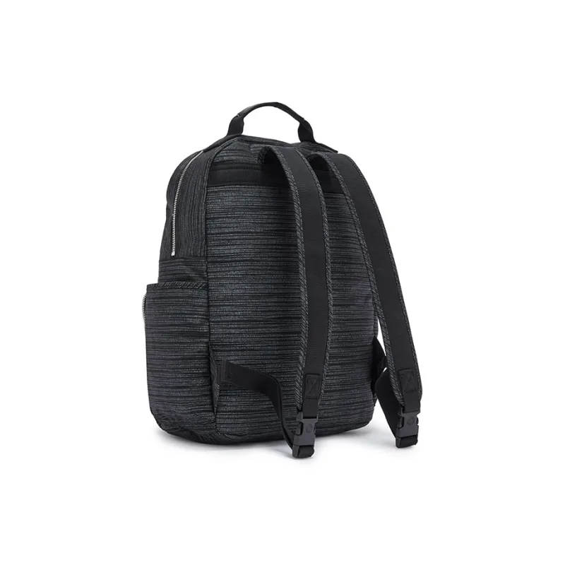 Kipling Polyamide Backpack Large Size Unisex Zip Closure With Black Teeth Print-3