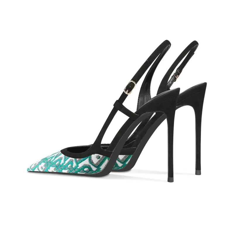 Ganxiaojie Strap Sandals Women's Green-3
