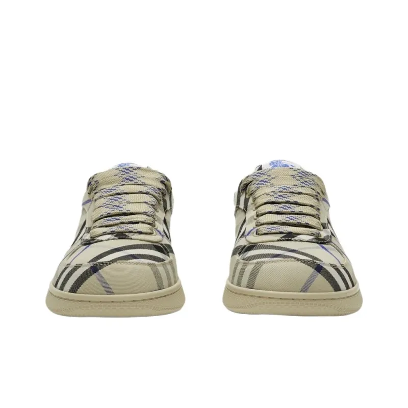 Burberry Low Top Skateboard Shoes Men's Blue-2