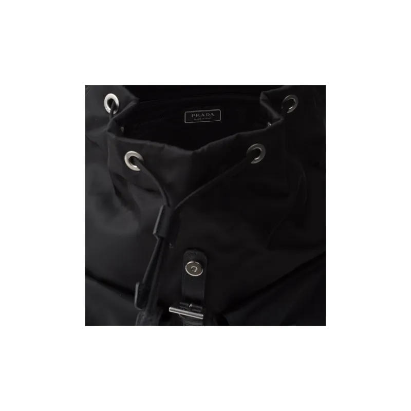 PRADA Recycled Nylon Backpack Men's Black-3