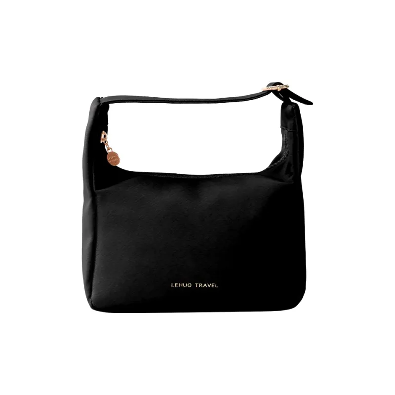LOHAS Travel Pu Leather Makeup Bag Regular Women's Black/Pink-7
