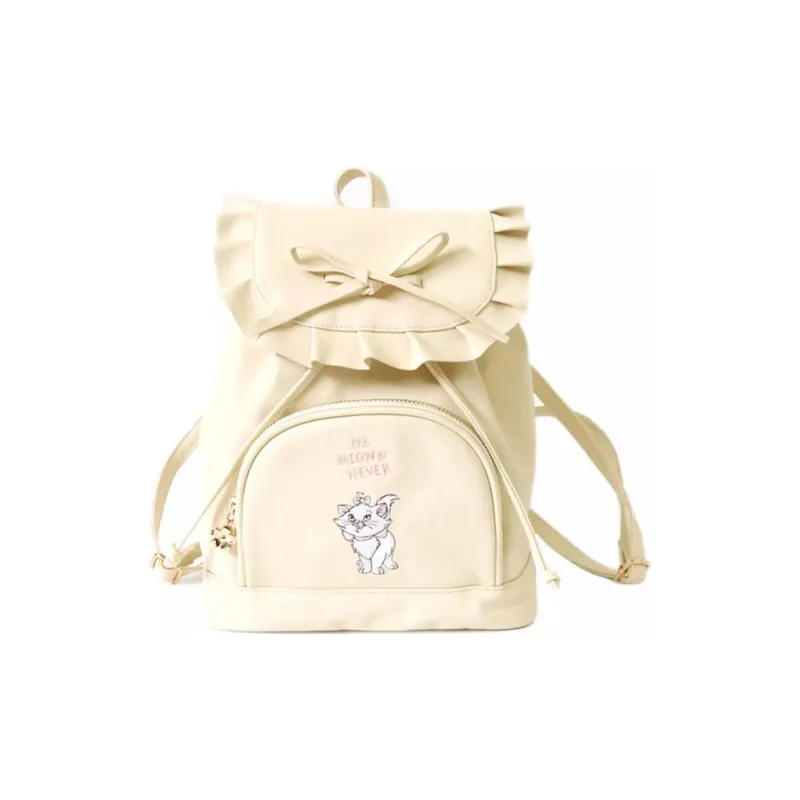 Disney Synthetic Leather Backpack Mini Women's Ecru-0