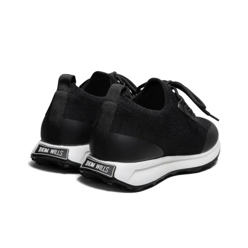 THOM WILLS Cushioning Rebound Low Top Running Shoes Men's Black-3