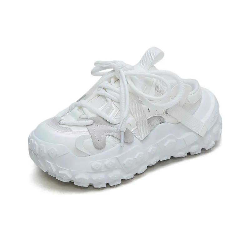 Jay Wear Resistant Breathable Height Increasing Low Top Chunky Sneakers Women's-9
