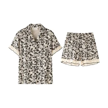 Meonsill Pajama Set Women's Apricot