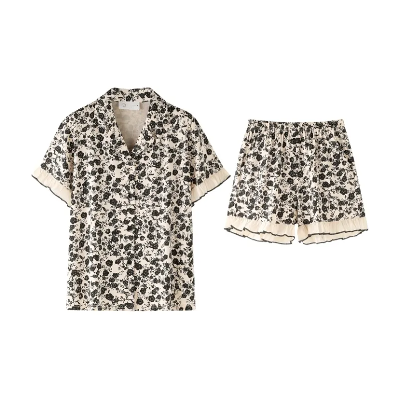 Meonsill Pajama Set Women's Apricot-0
