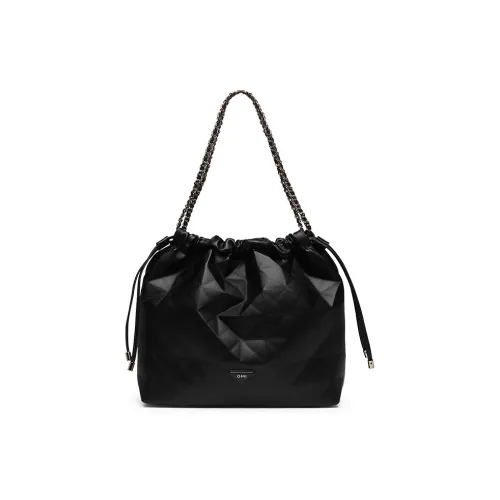 OMI Polyurethane Synthetic Leather Multifunctional Handbag Shoulder Bag Regular Women's Black