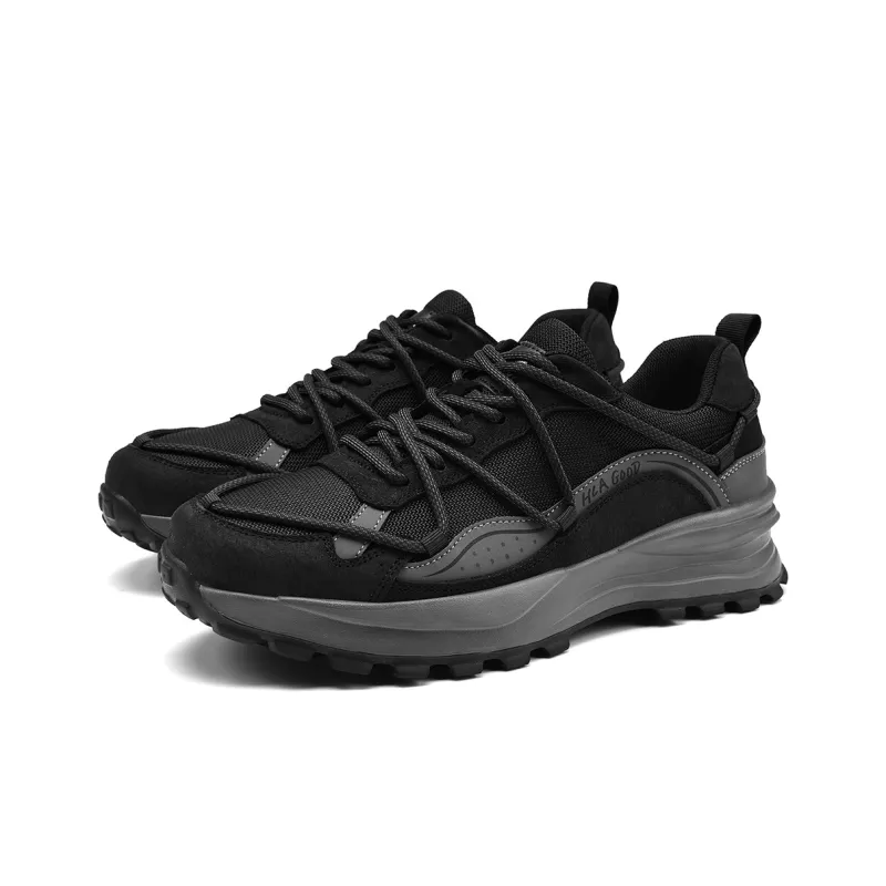 HLA Trendy Versatile Breathable Mesh Casual Shoes With Height Increase Wear-Resistant Athletic Shoes Men's-1