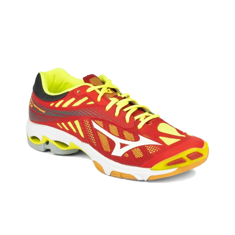 Mizuno Wave Lightning Z4 Running Shoes Unisex Low-Top Red/Yellow-2