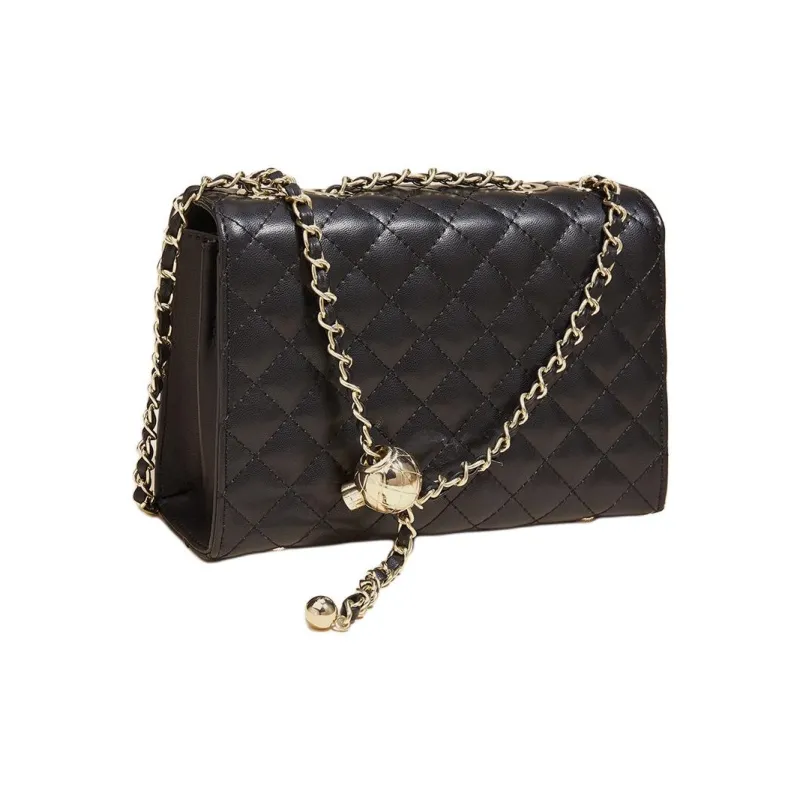 Marino Orlandi Synthetic Leather Small Square Bag, Crossbody Bag Women's Black-5