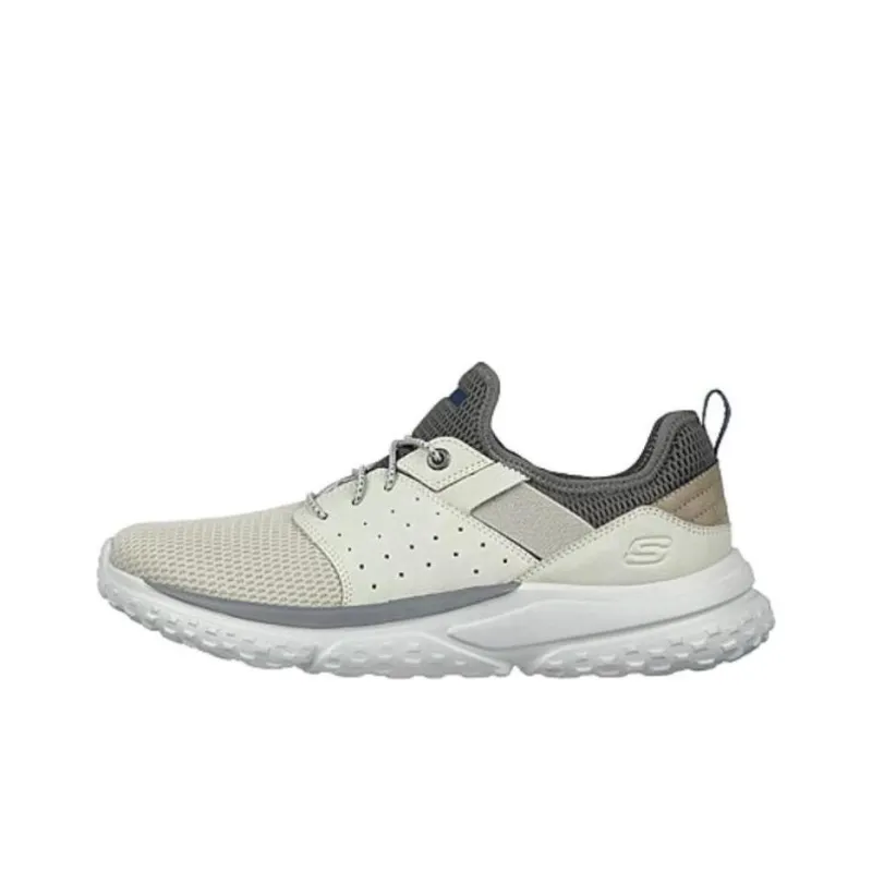 Skechers Relaxed Fit Cushioning Anti Slip And Wear Resistant Support Low Top Casual Shoes Men's Gray Loose Fit-0