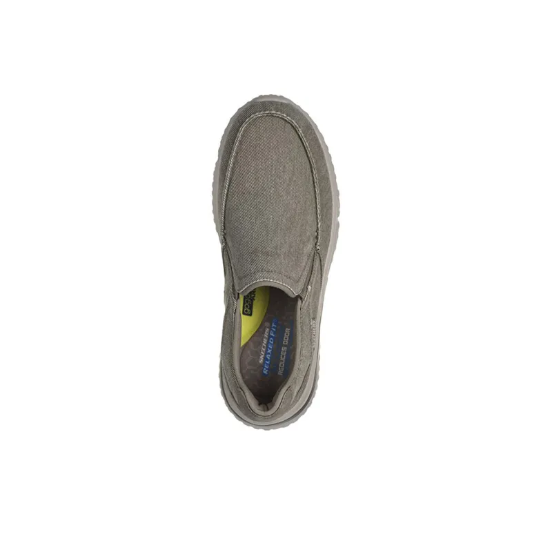 Skechers Solvano Cushioning Coverage Lightweight Rebound Low Top Casual Shoes Men's Taupe-3