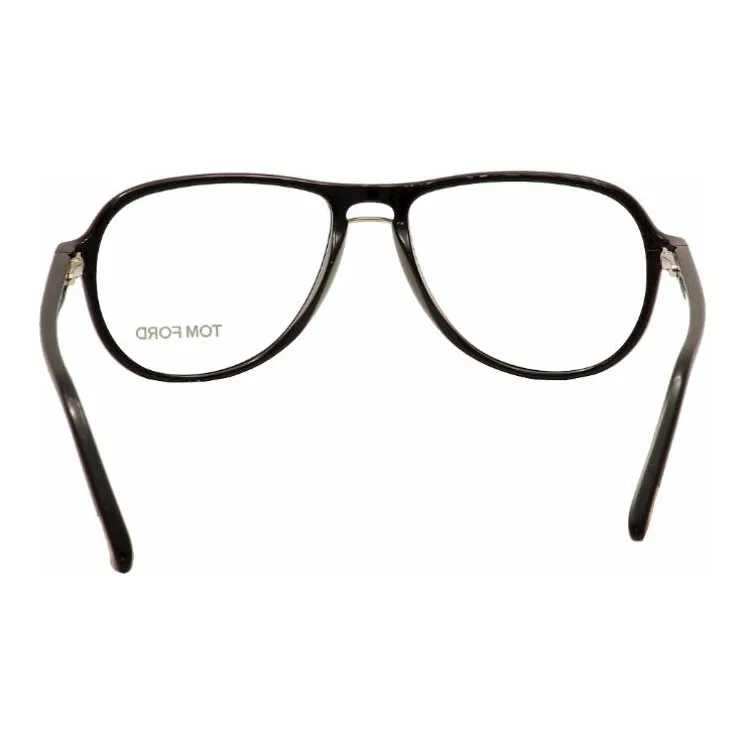 TOM FORD Acetate Aviator Eyeglass Frames Men's Black-3