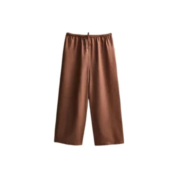 ZARA Pajama Pants Women's Ochre Red