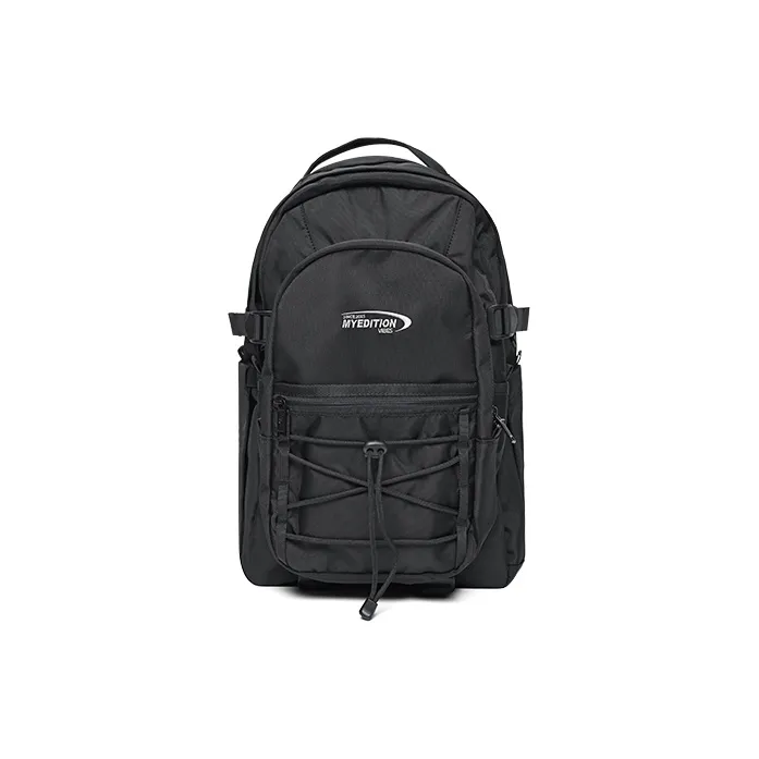 MYEDITION Students Backpack Fabric Black/Purple Unisex-0
