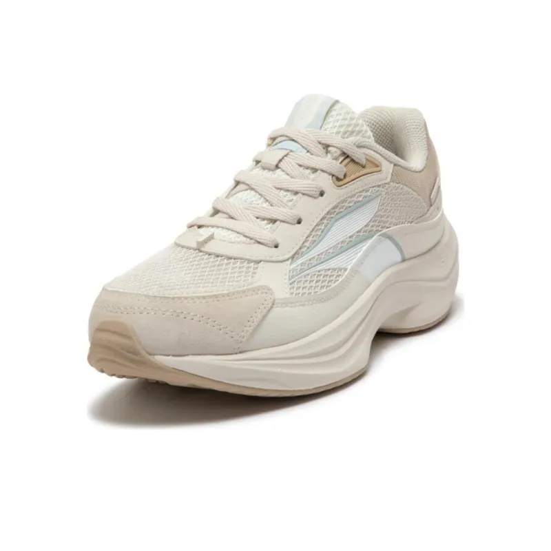 361° Cushioned Slip Resistant Low Top Casual Running Shoes Women's Beige Brown-1
